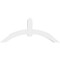 Ekena Millwork Archdale Architectural Grade PVC Gable Bracket, 72"W x 30"H x 6"D x 6"F, 10/12 Pitch GBP072X30X0606ARC00 - alternate 4